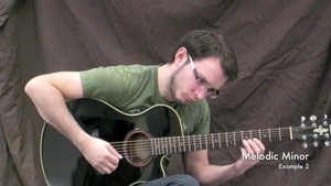 Online Guitar Lessons - Melodic Minor Scales - Example Imp...